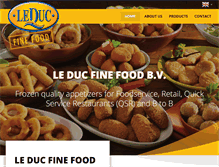 Tablet Screenshot of leduc-food.nl